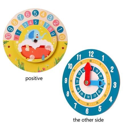 Double Sided - Math Counting Learning & Clock