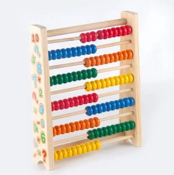 Wooden Abacus Counting Learning Frame With 100 Beads
