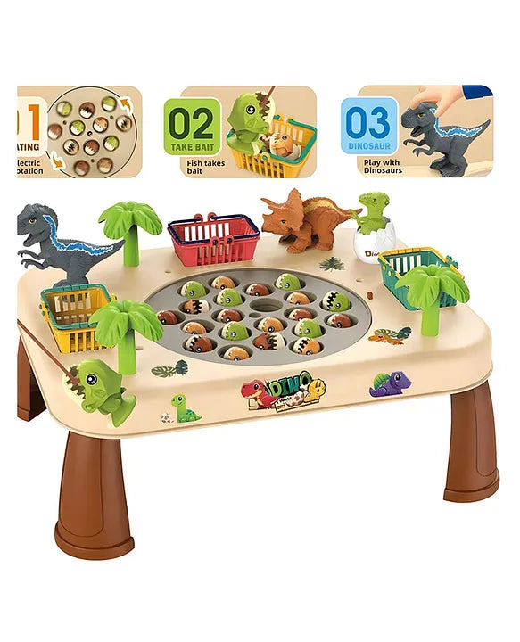 Battery Operated Dino Fishing Game for Kids