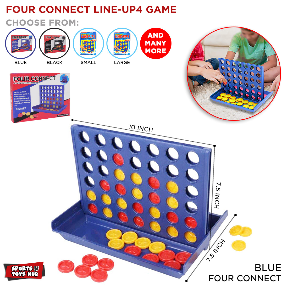 4 in a Row Connect Game, Travel Board Game