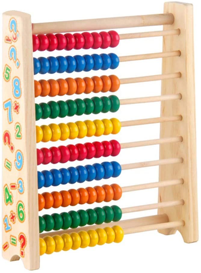 Wooden Abacus Counting Learning Frame With 100 Beads