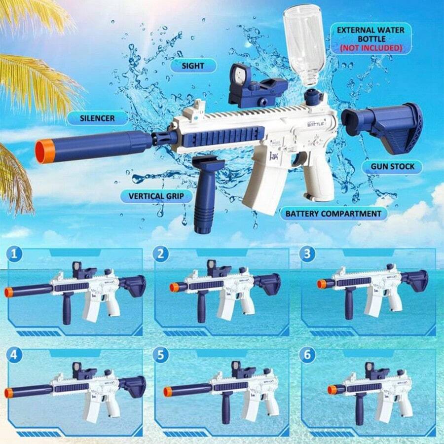M416 Electric Water Gun with Rechargeable Battery | Best Water Blaster for Kids