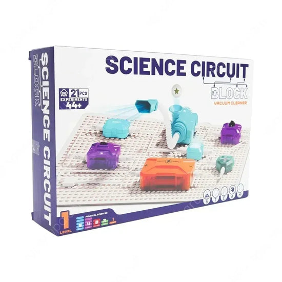 21-Piece Electric Vacuum Cleaner Science Circuit Kit – 44 Experiments