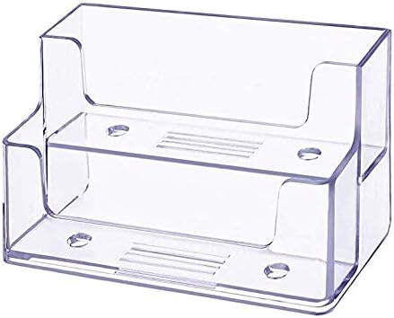 2 Pocket Acrylic Business Card Holder