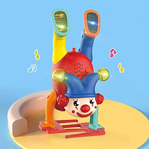 Musical Clown Upside Down Handstand Joker Dancing Toy