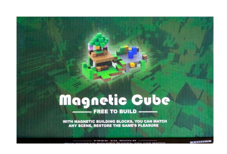 128pcs Minecraft Magnetic Building Blocks