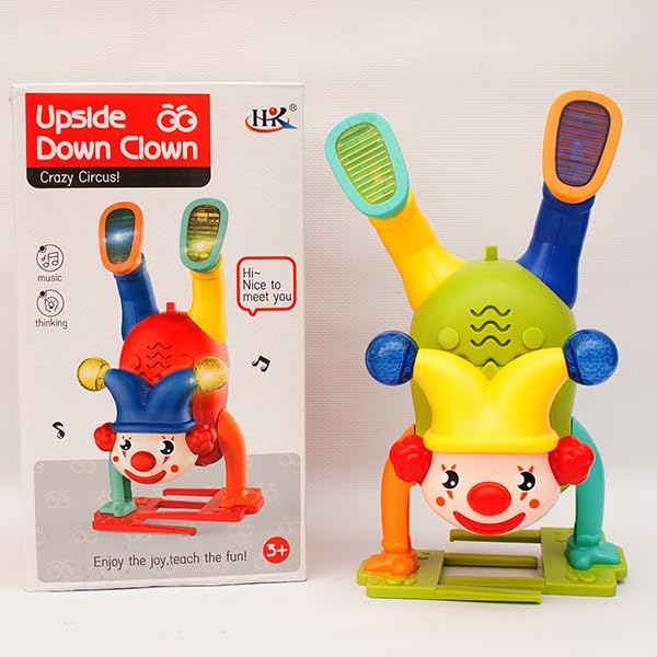 Musical Clown Upside Down Handstand Joker Dancing Toy