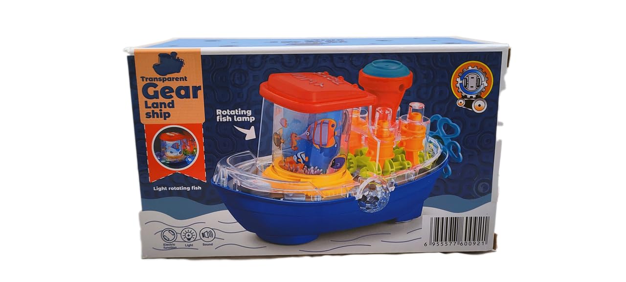 Gear Ship Bump and Go Toy with 3D Lights and Music