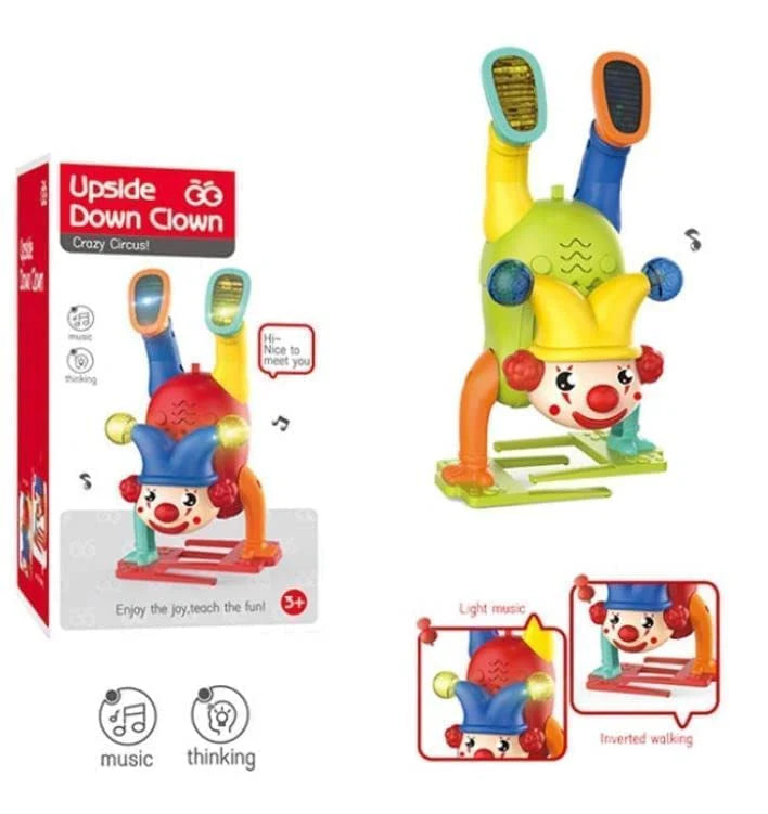 Musical Clown Upside Down Handstand Joker Dancing Toy