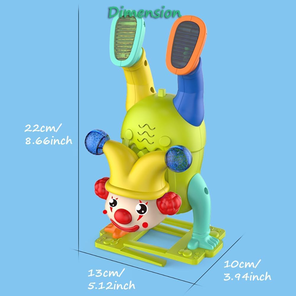Musical Clown Upside Down Handstand Joker Dancing Toy