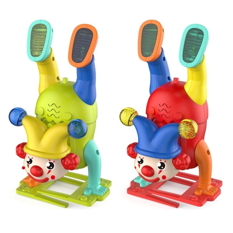Musical Clown Upside Down Handstand Joker Dancing Toy