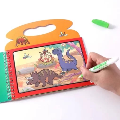 1pc Cartoon Dinosaur Coloring Book