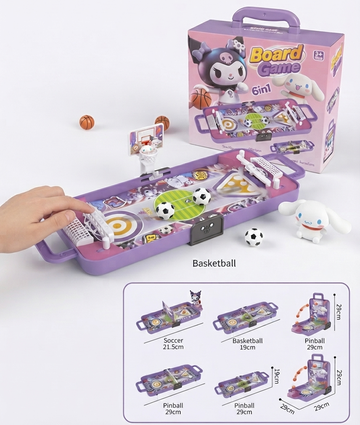 6-in-1 Multipurpose Tabletop Board Game for Kids 3+