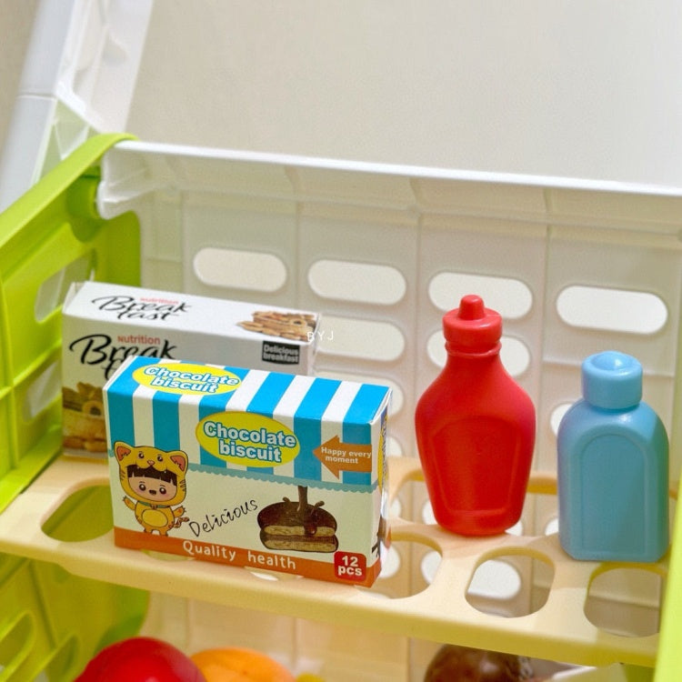 Kids Supermarket Shopping Cart Play Set