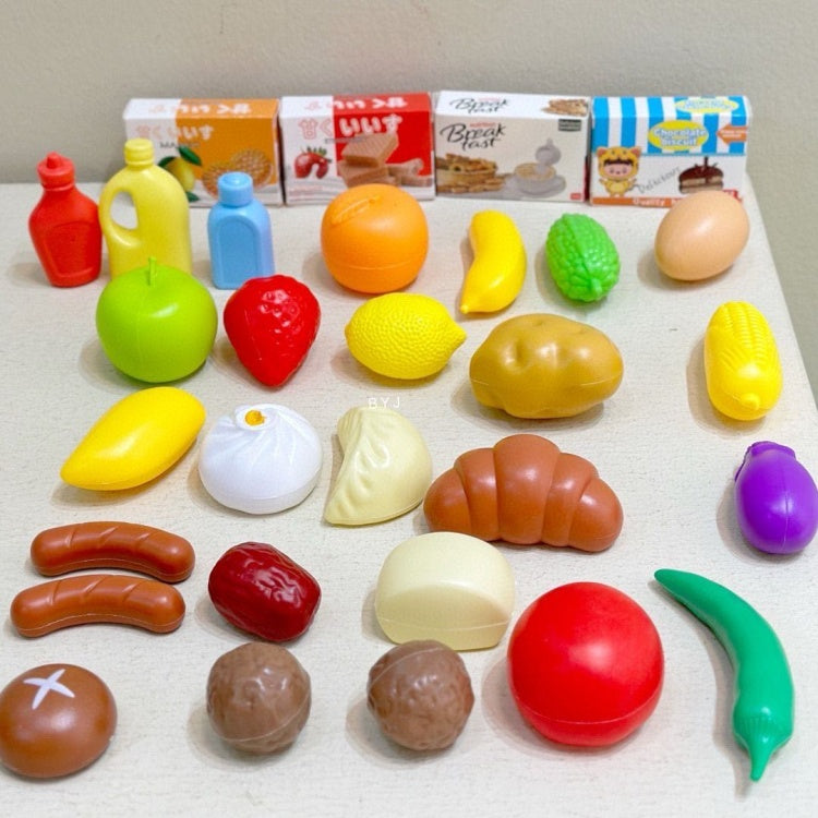 Kids Supermarket Shopping Cart Play Set