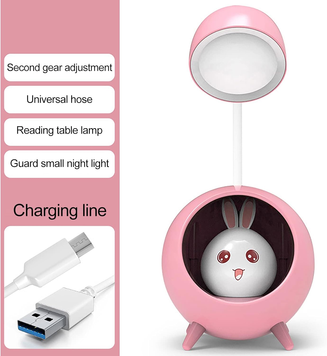 Kids Rechargeable LED Desk Lamp Night Light