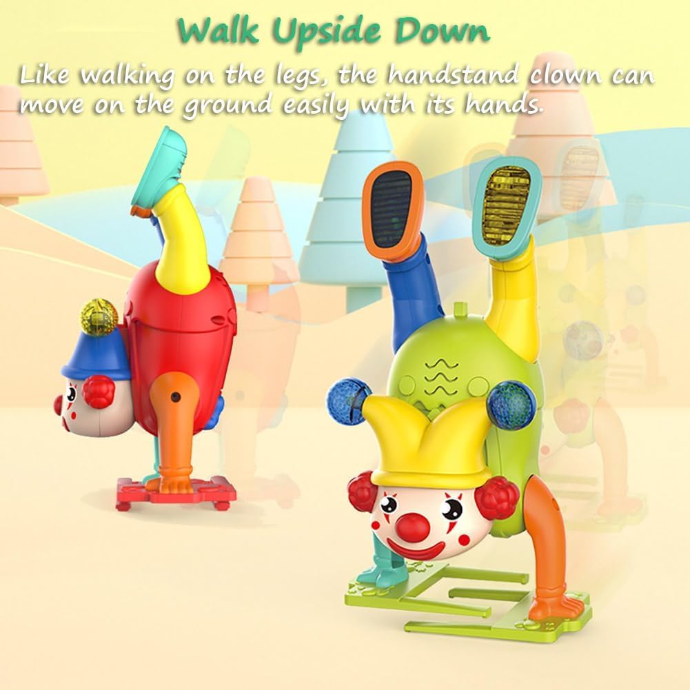 Musical Clown Upside Down Handstand Joker Dancing Toy