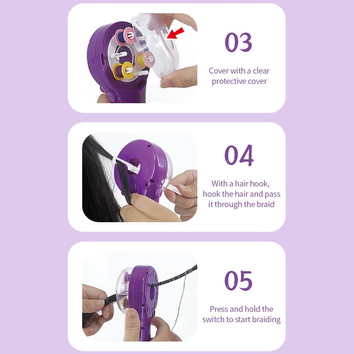 Automatic Hair Braider Device Kit for kids