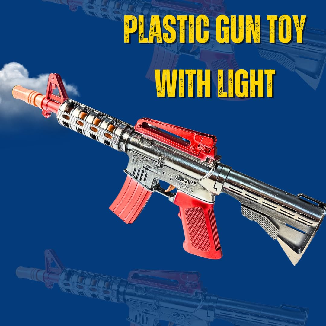 Light Sound Electric M16 Rotating Flash Light Gun
