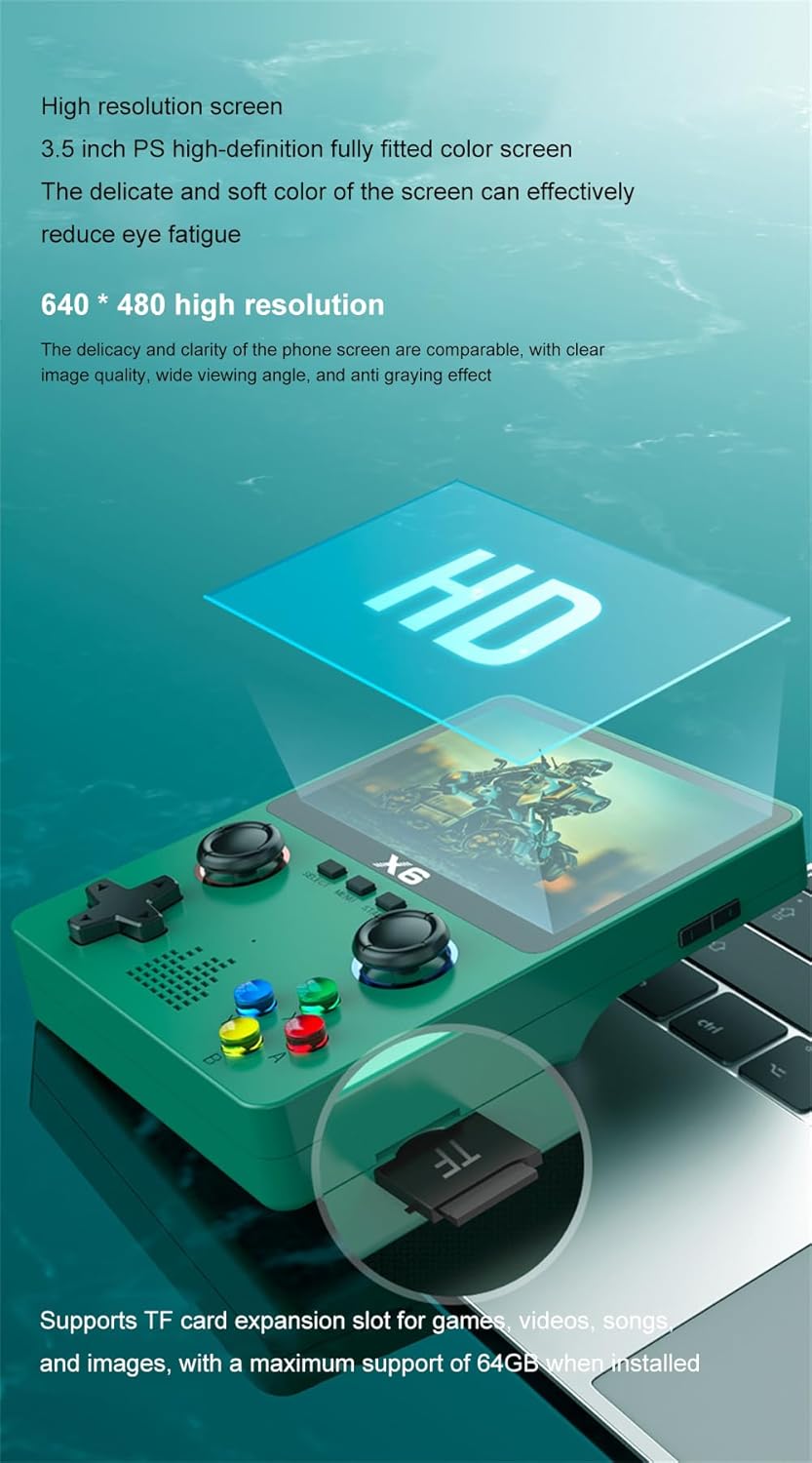 3.5 Inch HD Screen X6 Handheld Game Console