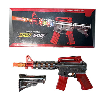 Light Sound Electric M16 Rotating Flash Light Gun
