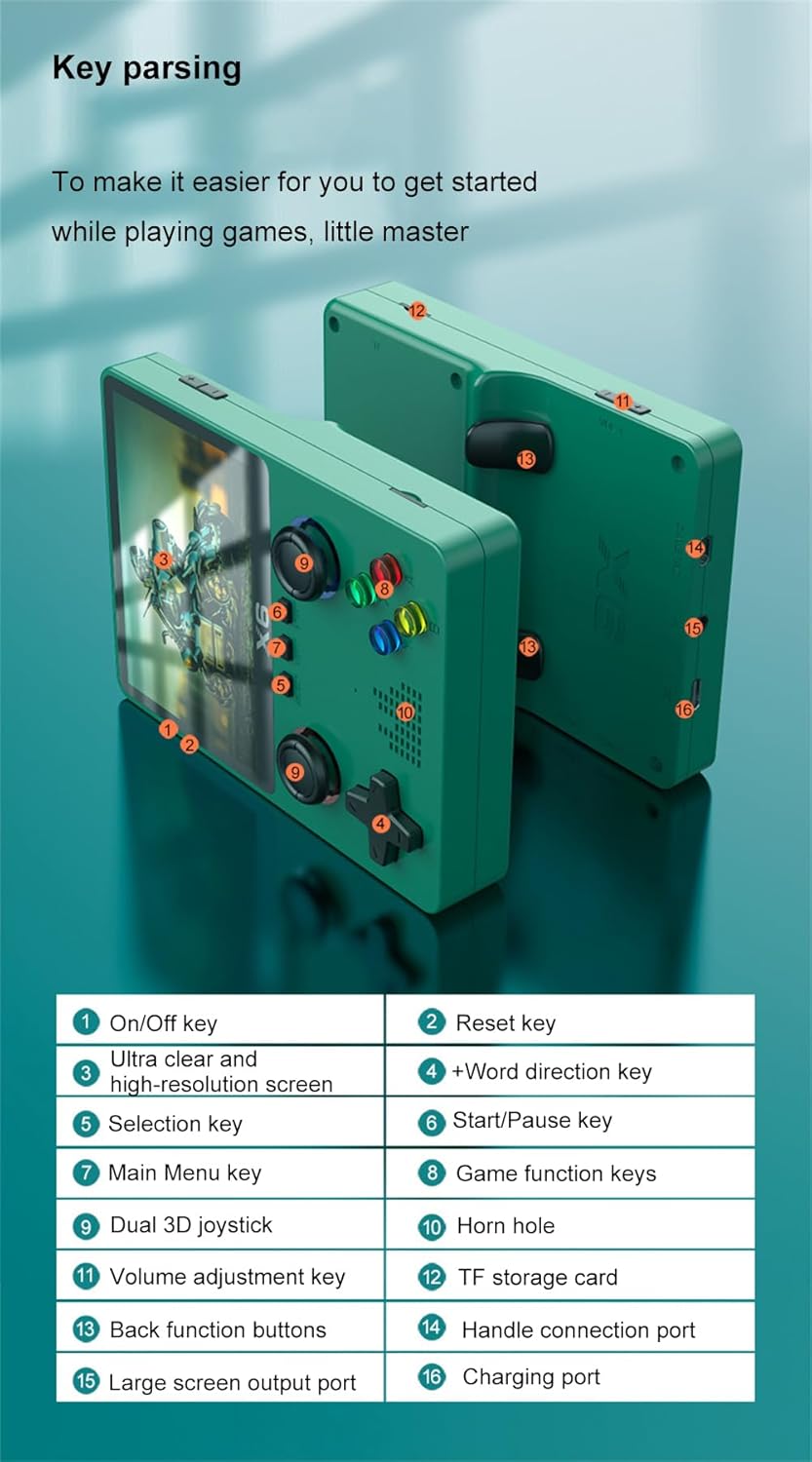 3.5 Inch HD Screen X6 Handheld Game Console