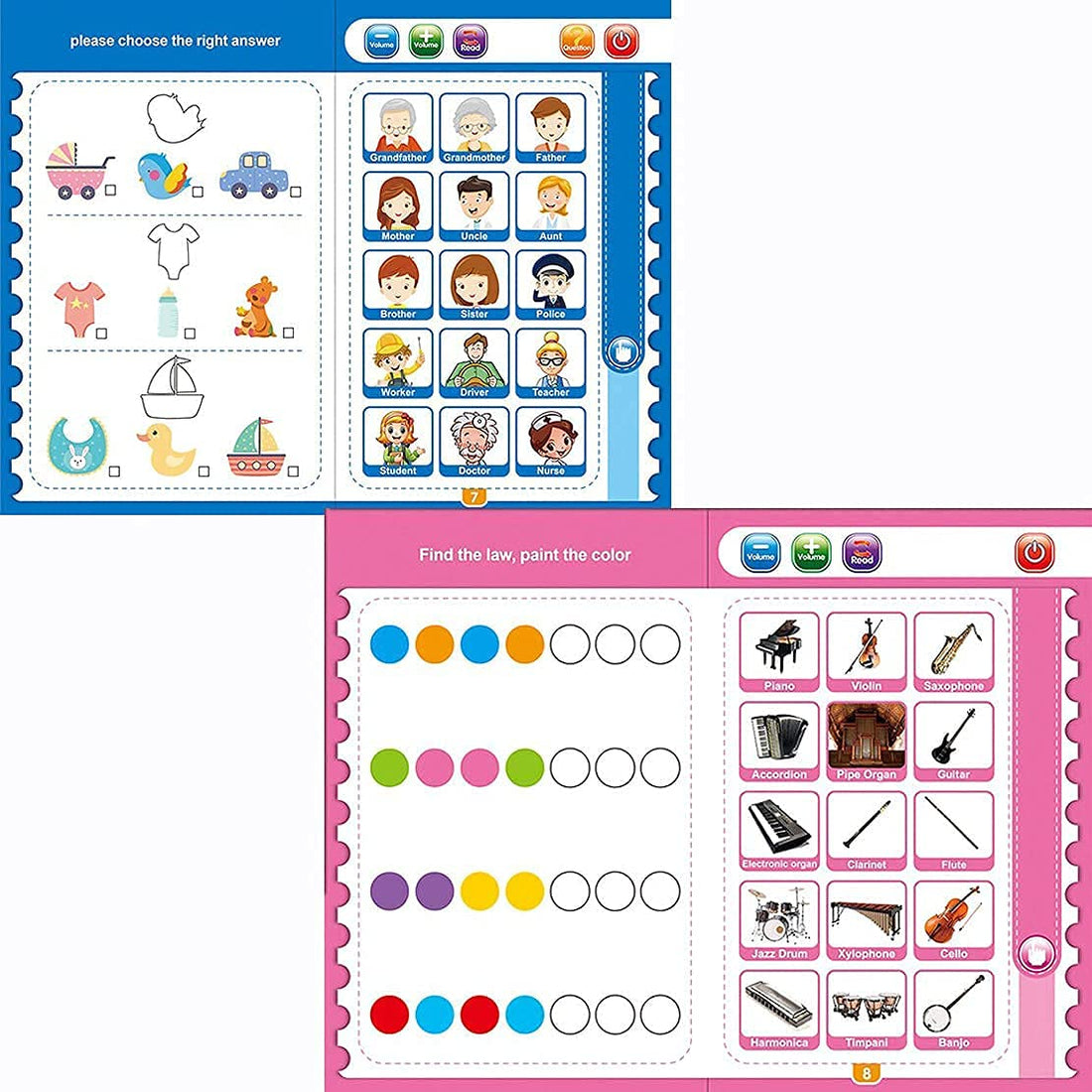 Kids Intelligence book | Interactive Musical Educational Phonetic Learning Book