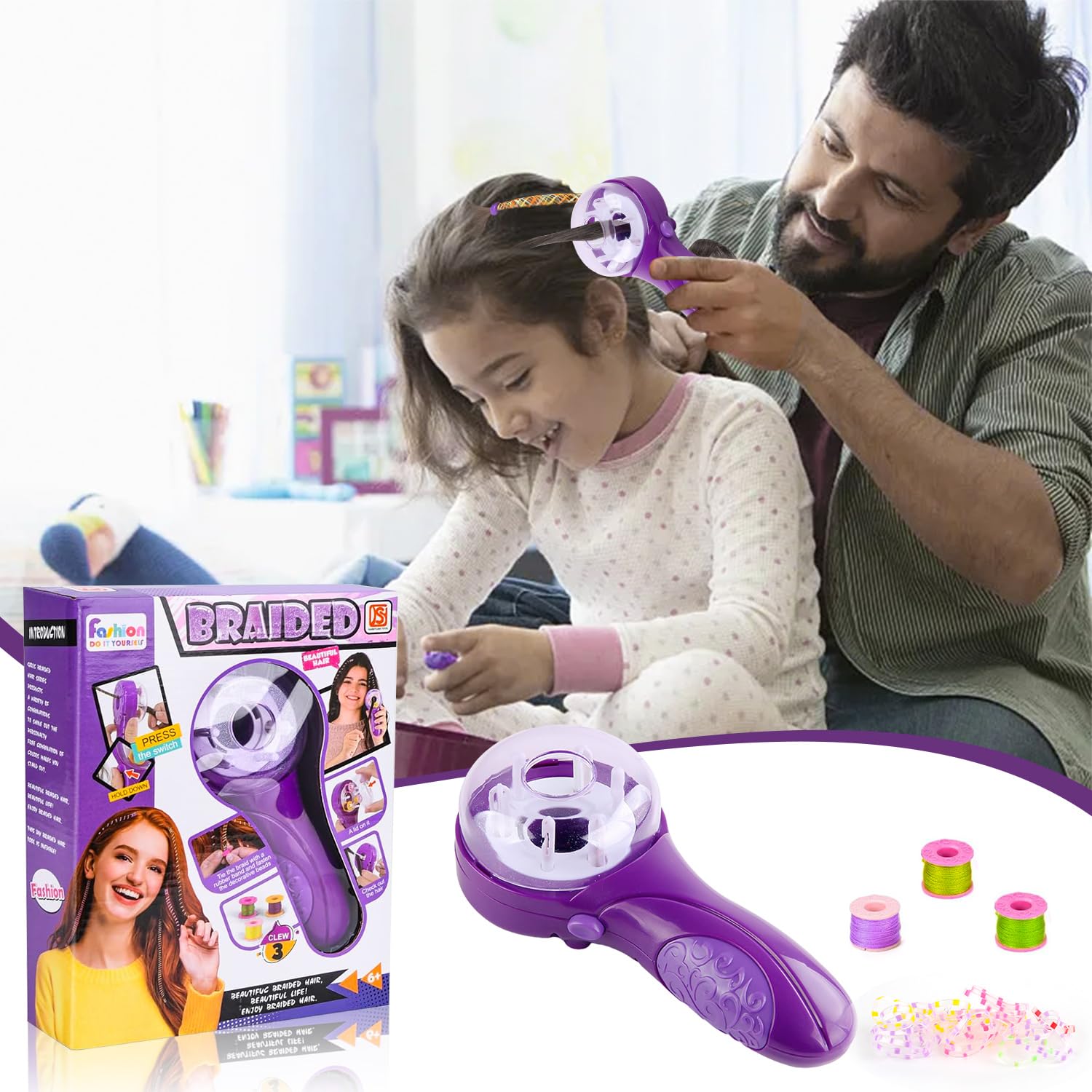 Automatic Hair Braider Device Kit for kids