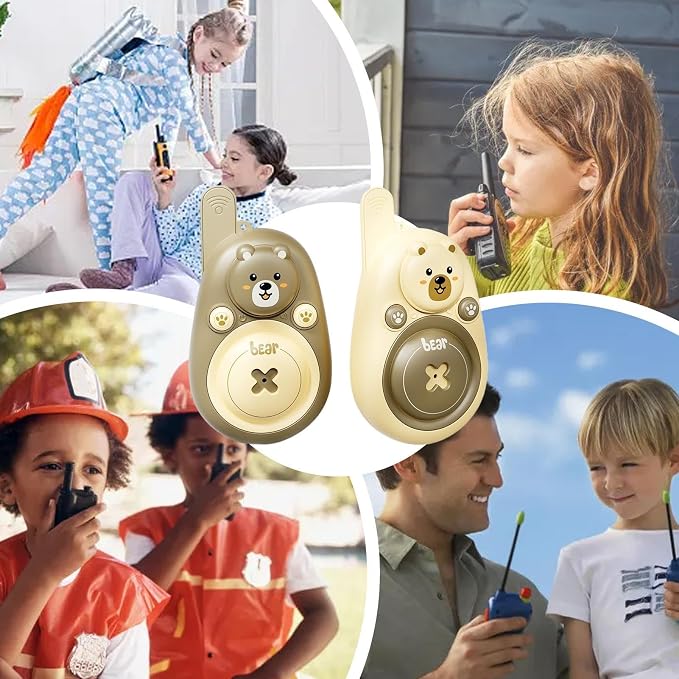 2Pcs Kids Walkie Talkie Set – Long Range 300m Cartoon Toy for Boys & Girls