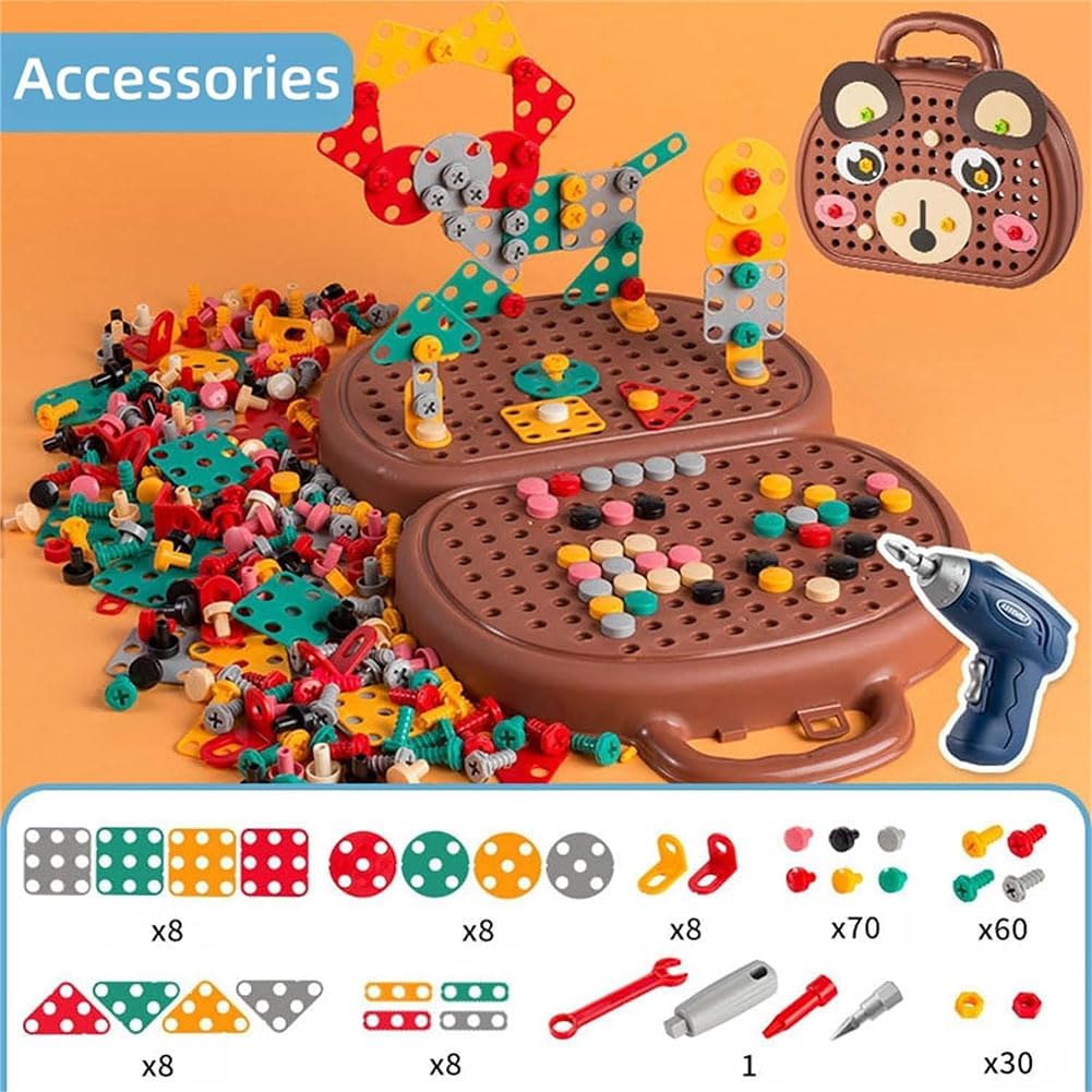 Premium Creative Drill & Screw Puzzle Suitcase Play Toolbox