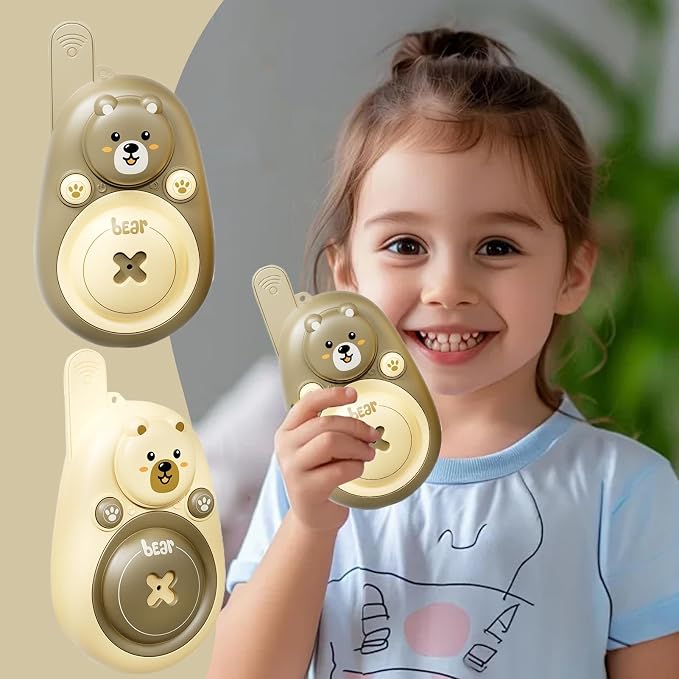 2Pcs Kids Walkie Talkie Set – Long Range 300m Cartoon Toy for Boys & Girls