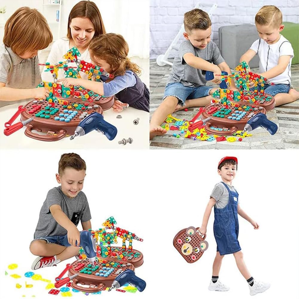 Premium Creative Drill & Screw Puzzle Suitcase Play Toolbox