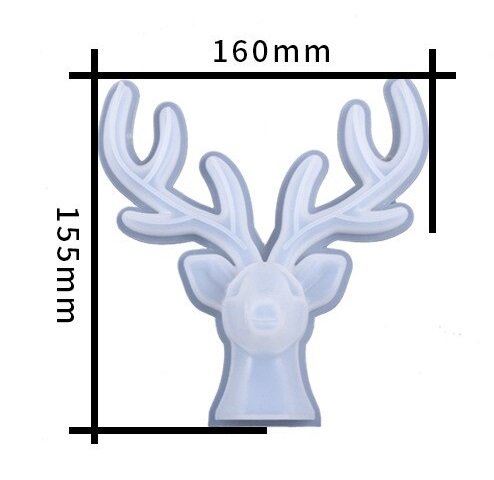 Epoxy Resin Deerr Horns Key Holder Mold