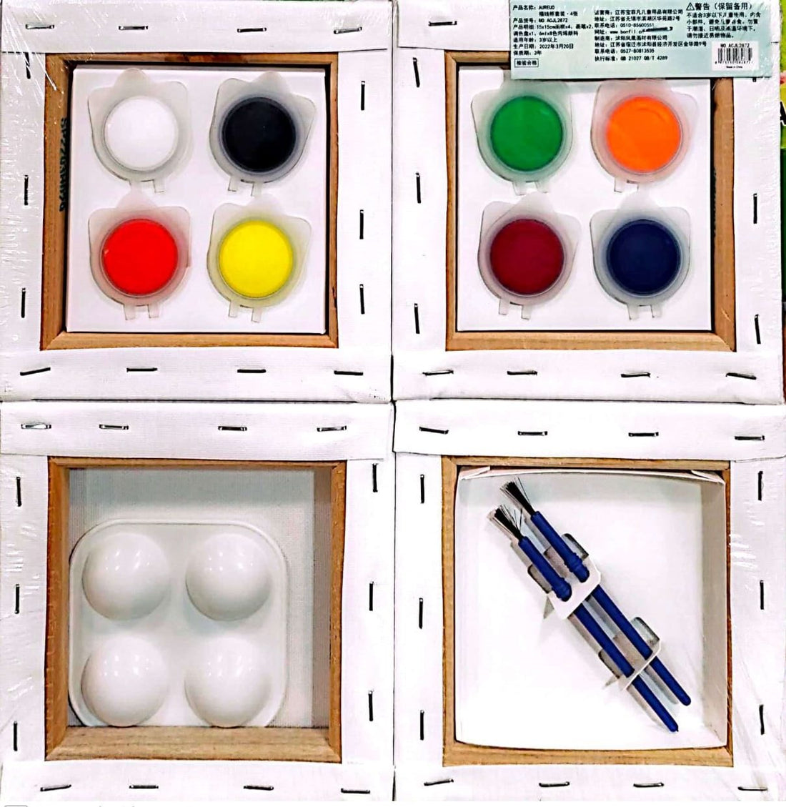 DIY Random Print Mini Art Canvas Painting Kit For Kids