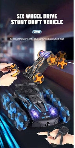 RC Watch Control 6 Rounds Morph Stunt Car
