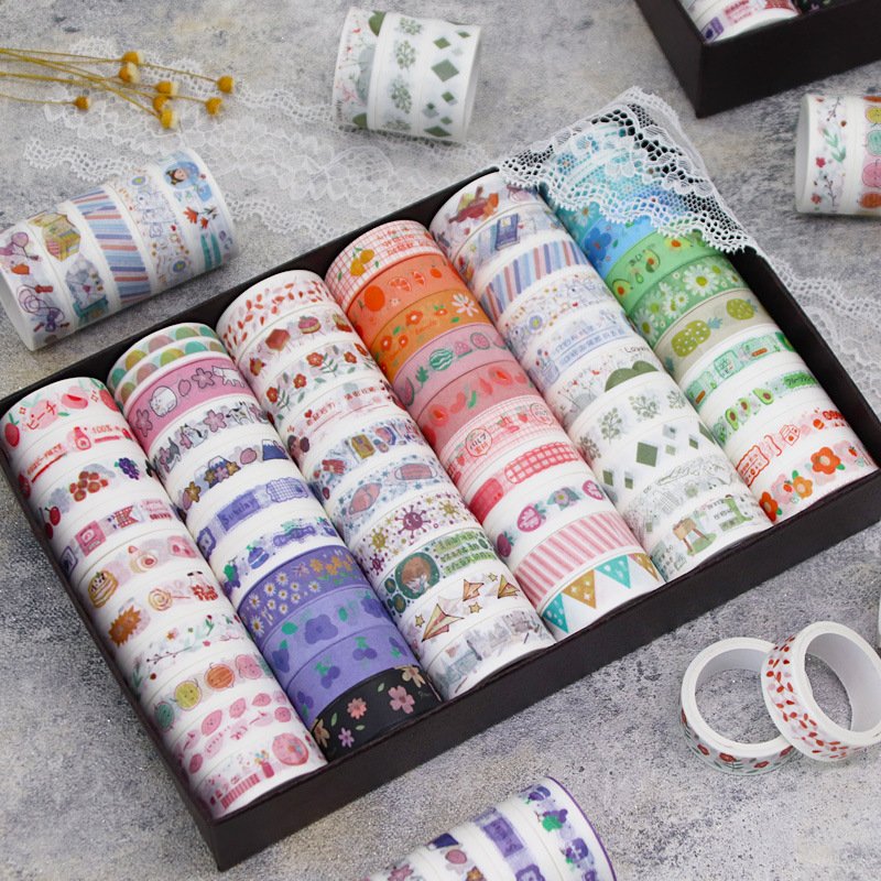 Pack of 60 Rolls - Random Print Washi Tape Design