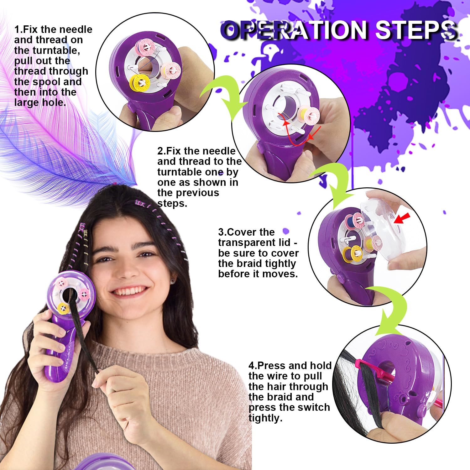 Automatic Hair Braider Device Kit for kids