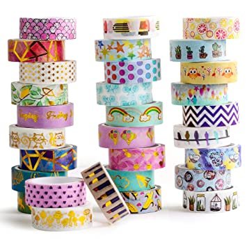 Pack of 60 Rolls - Random Print Washi Tape Design