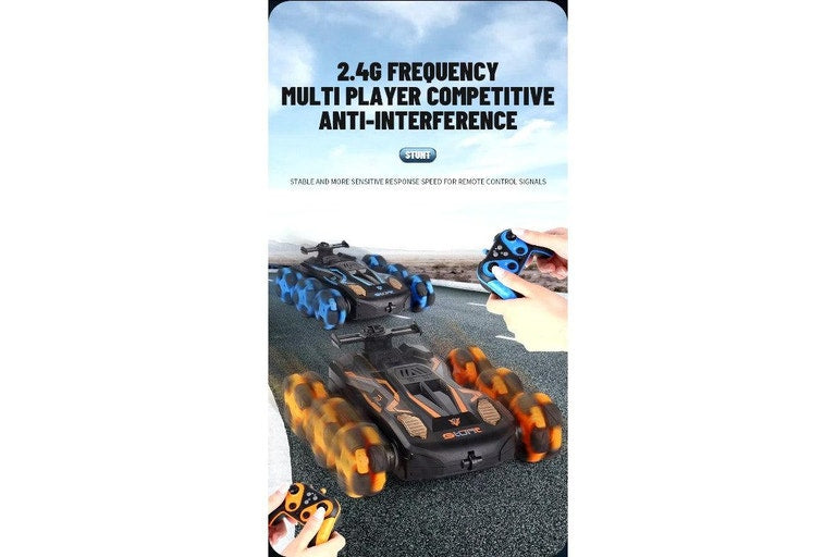 RC Watch Control 6 Rounds Morph Stunt Car