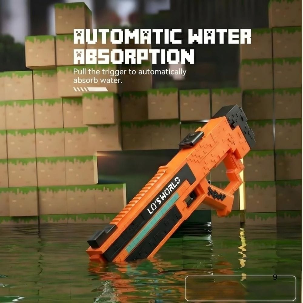 Minecraft Long-Range Automatic Water Blaster