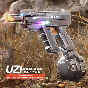 LED UZI Electric Water Gun Fire High Powered Realistic Toy Summer Outdoor