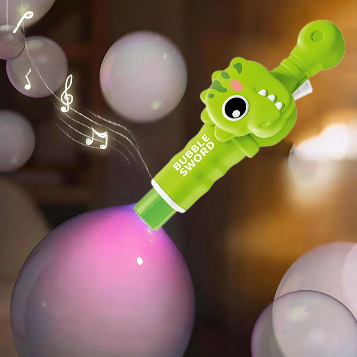 Electric Dinosaur Smoke & Bubble Wand