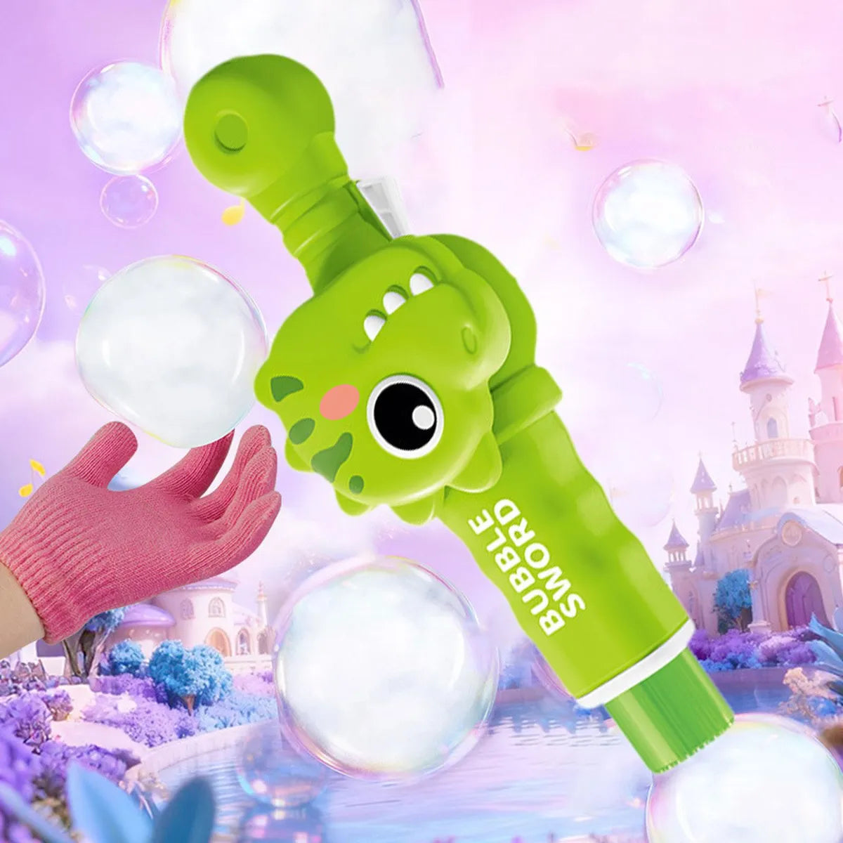 Electric Dinosaur Smoke & Bubble Wand