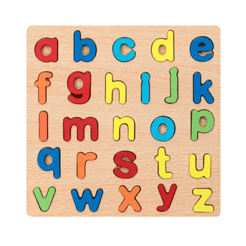 3D Wooden Lowercase Alphabet Puzzle