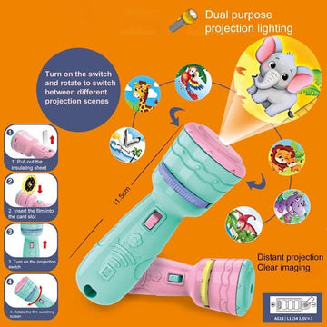 Mini Projection Torch Toy for Kids
