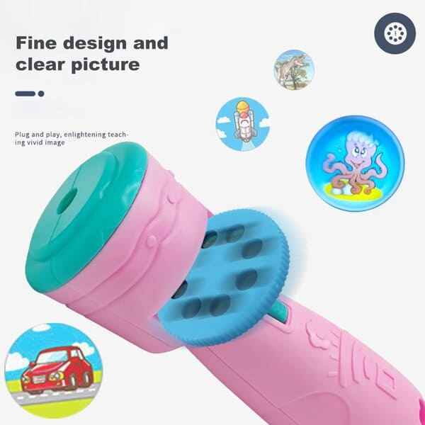 Mini Projection Torch Toy for Kids