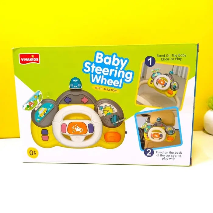Musical Baby Car Steering Wheel Toy – Lights & Sounds Learning Toy for Infants