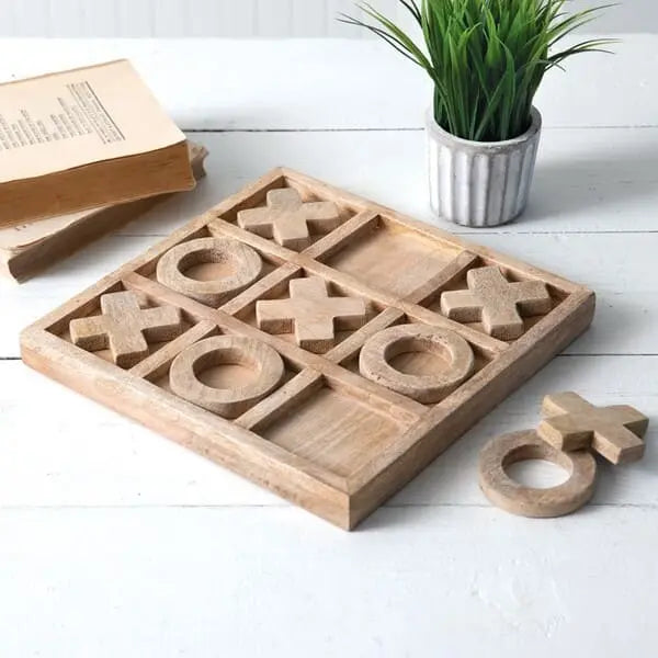 Tic-Tac-Toe Wooden Board Game
