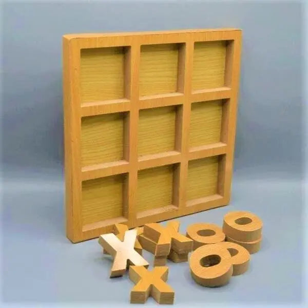 Tic-Tac-Toe Wooden Board Game