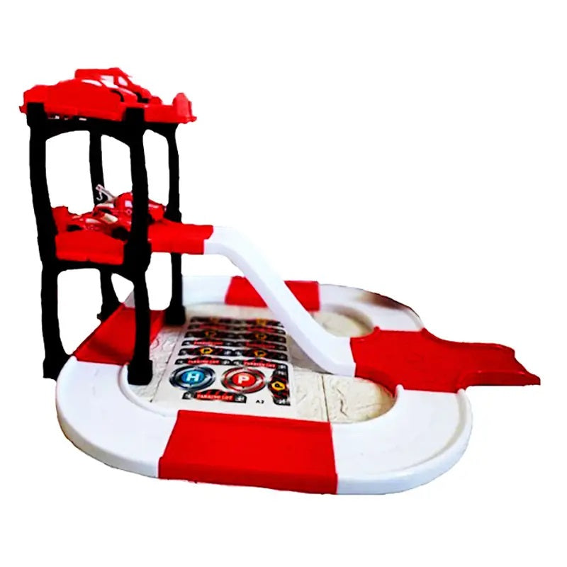 Fire Rescue City Parking Garage Set - 39 Pcs